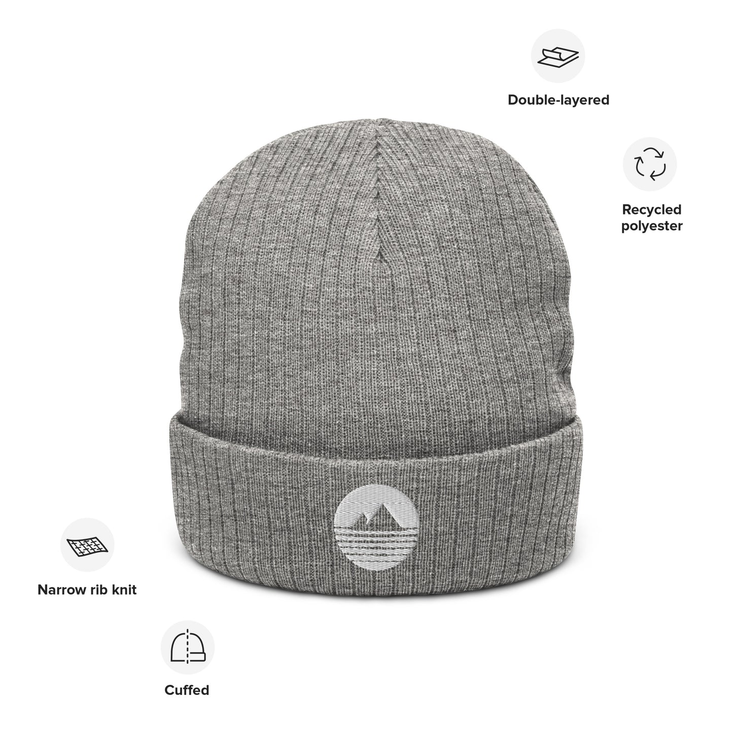 Ribbed knit beanie